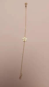 18K Gold Star Bracelet