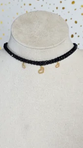 18K Gold Heart Pendant Choker Necklace for Everyday Wear