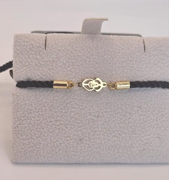 Saint Charbel Cord Bracelet in 18 Carat Gold