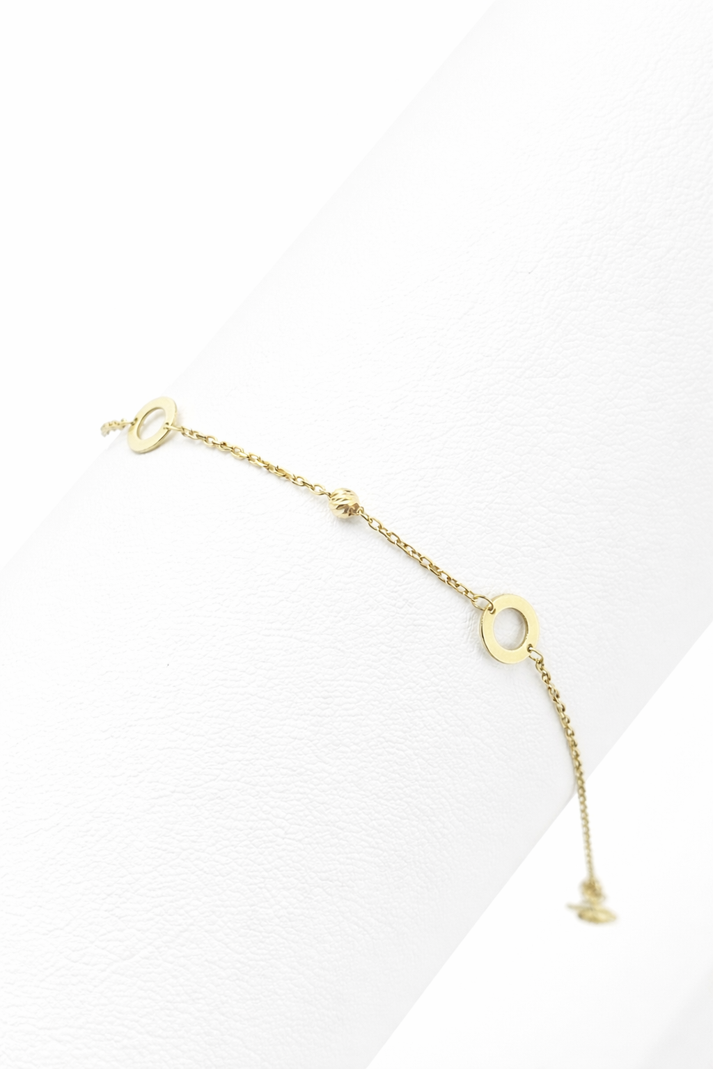 18k gold bracelet, tulip jewelry, minimalist gold bracelet, solid gold flower bracelet.